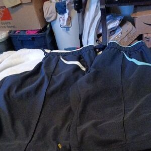 2 Women  Black and Blue Capri Size XLP